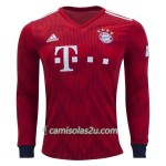 Camisolas de futebol FC Bayern München Equipamento Principal 2018/19 Manga Comprida